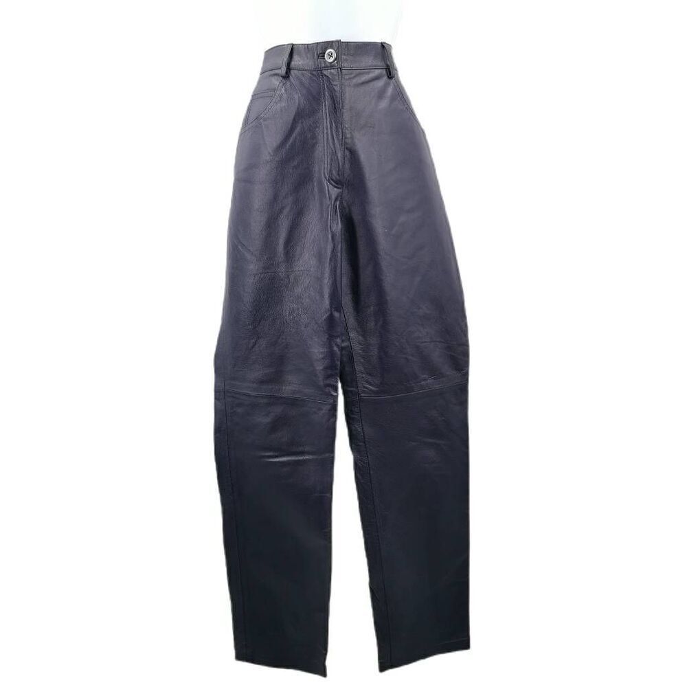 Vintage Tower Hill Collection Purple Leather Pants | Tag Size 6 | 1980s